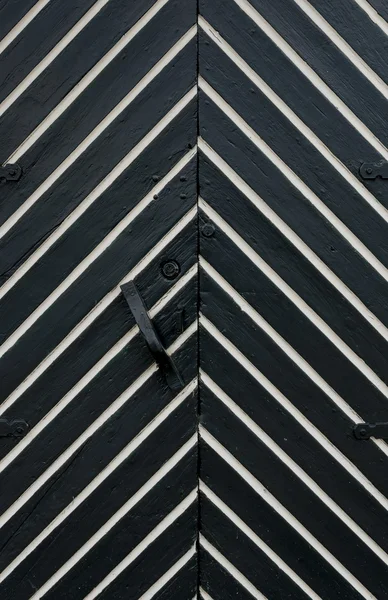 White and black door — Stock Photo, Image