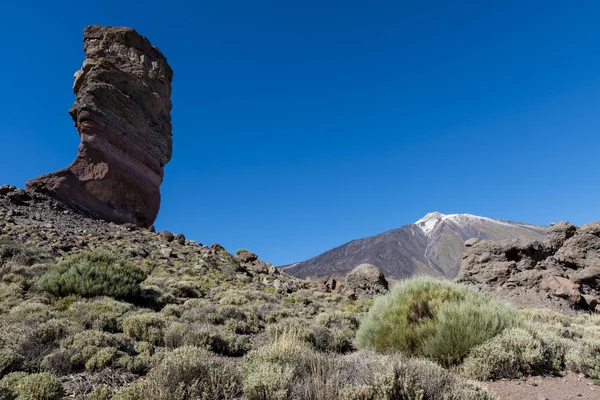 El Teide z wysokiej skały — Zdjęcie stockowe