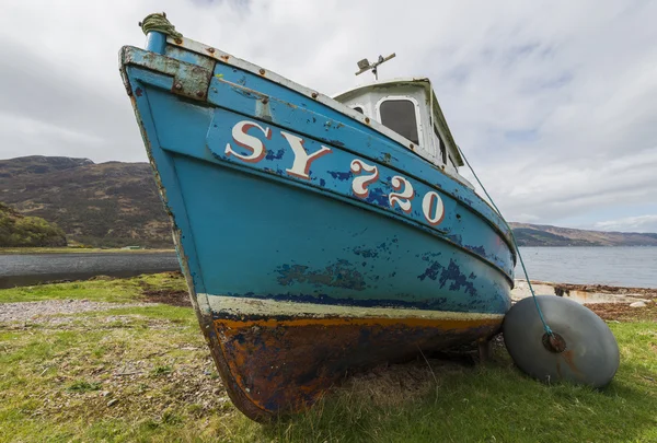 Loch duich rybářská loď Skotsko — Stock fotografie