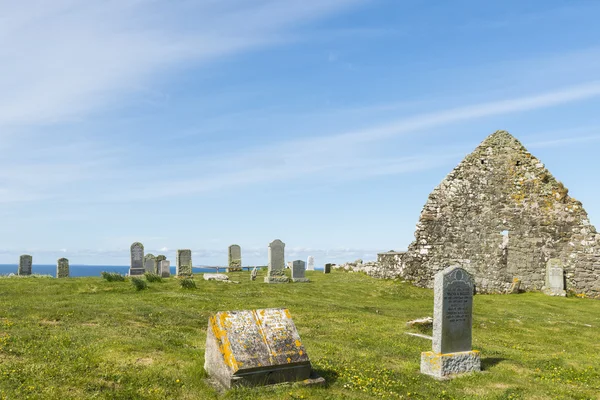 Graveyard på Trumpan — Stockfoto