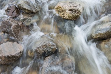 Brook açık hızlı akan su ile
