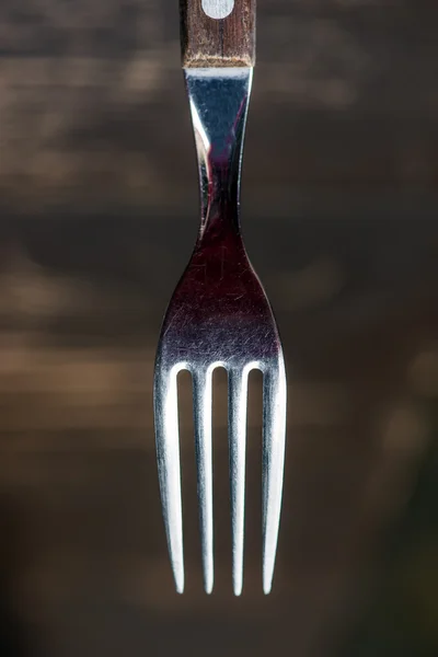 La forchetta, primo piano — Foto Stock