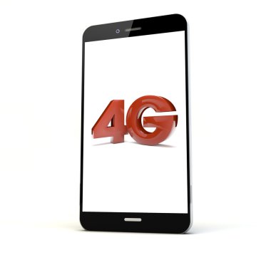 telefonun ekranında 4 g ile render