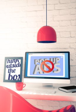 bilgisayar gösteren halk ads kütük parçası