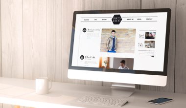 bilgisayar ekranını moda blog
