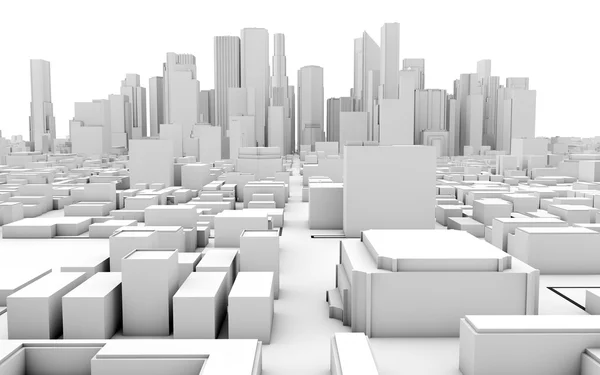 Beyaz iş şehir alt yapısı — Stok fotoğraf