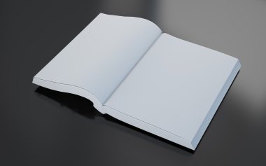 boş açık kitap sayfaları