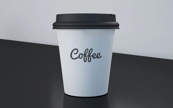 Coffee cup with text coffee — Stock Photo, Image