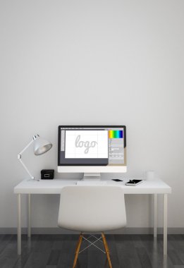 grafik tasarım yazılımı ile temiz çalışma alanı