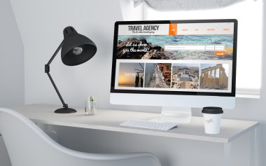 Seyahat Acentası online ile masaüstü çalışma alanı