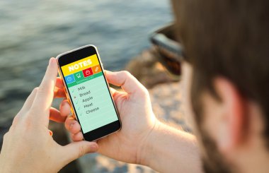 smartphone cep telefonu ile kontrol alışveriş listesi adamım