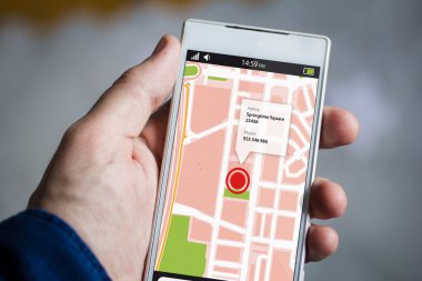 Erkek el holding smartphone