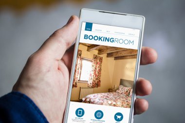 Erkek el holding smartphone