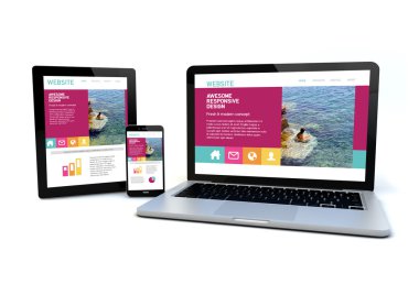 Web sitesinde aygıt ekranlar