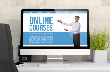 Web sitesi online gösterilen bilgisayar kursları