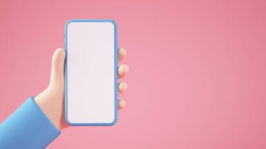 Akıllı telefon 3D görüntüleme ile çizgi film elleri