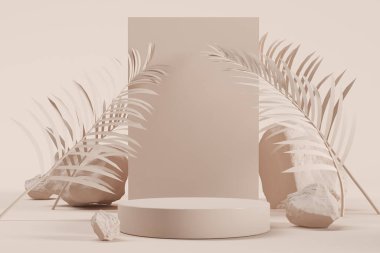 Ürün sunumu için 3d podyum oluşturma