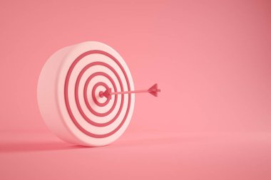 Pembe hedef 3d canlandırma kavramı