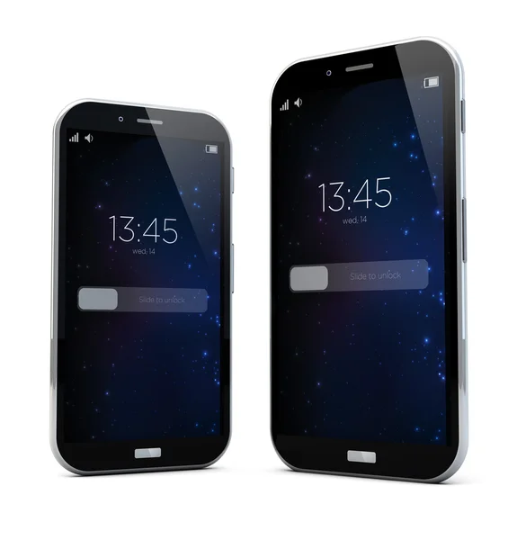 Two sizes smartphones — Stock Photo, Image