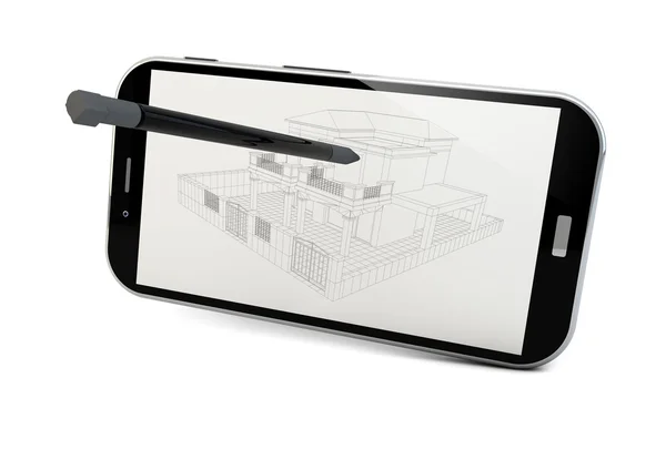 Smartphone del progetto — Foto Stock