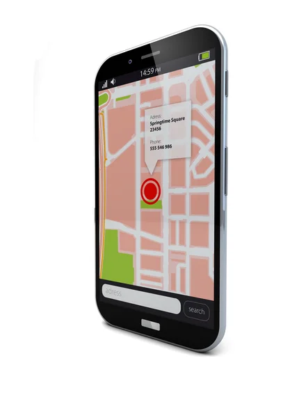 GPS smartphone — Stockfoto