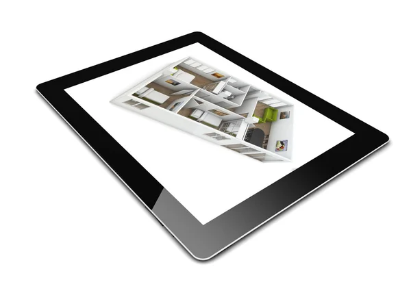 Design auf einem Tablet — Stockfoto