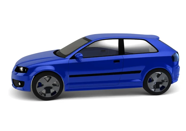 Blue car render — Stock Photo, Image