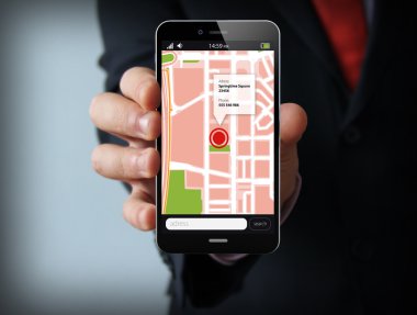 GPS işadamı smartphone