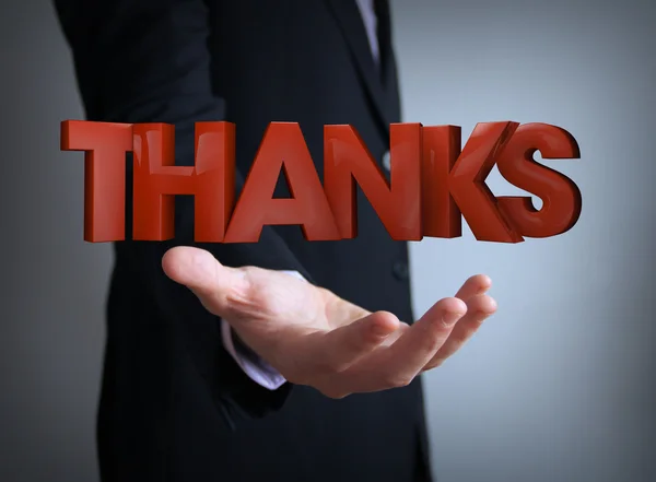 Thanks businessman — Stock Photo, Image