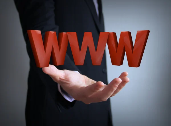 World wide web iş adamı — Stok fotoğraf