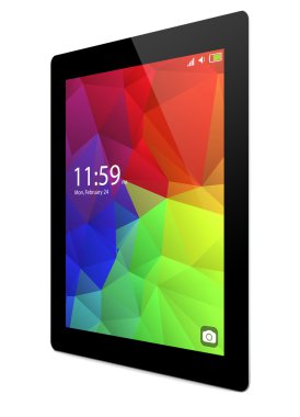 tablet PC renkli arayüzü ile