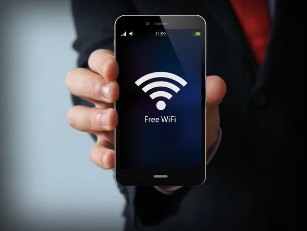 işadamı ücretsiz wifi alanına