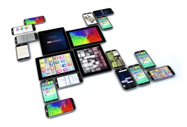 izole touchscreen aygıt