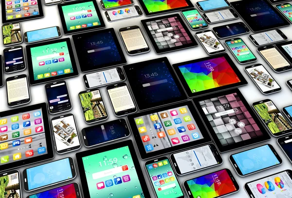 Devices background — Stock Photo, Image