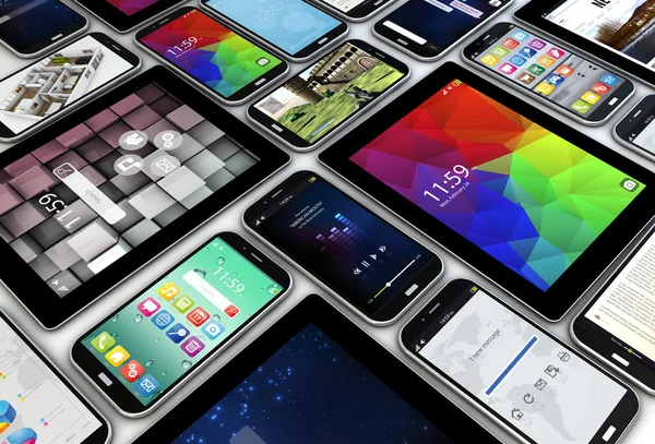 Smartphones y tabletas — Foto de Stock