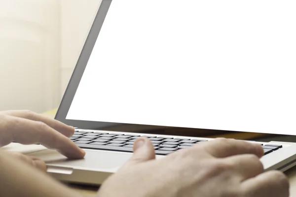 Blank screen on a laptop — Stock Photo, Image