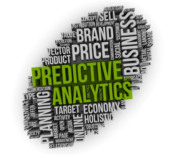 Predictive analytics text — Stock Photo, Image