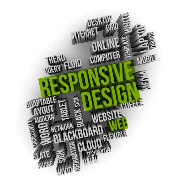 Responsive web design — Stockfoto