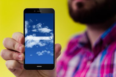 Çevrimiçi arama ile Smartphone