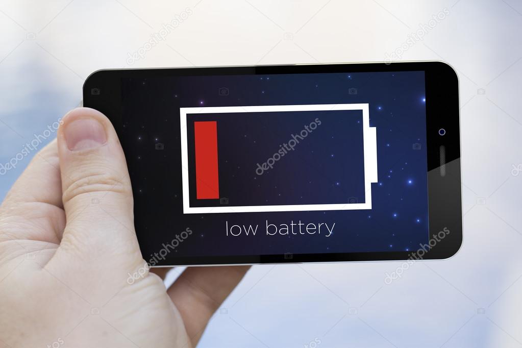 Smartphone with low battery