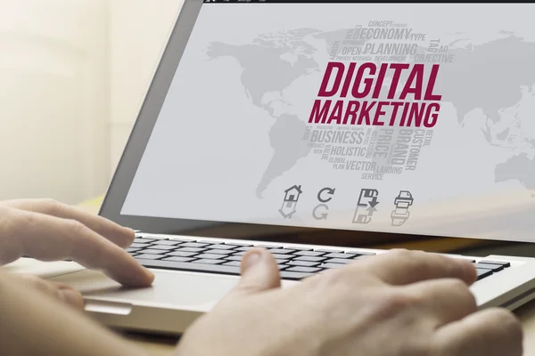 Marketing digital toepassing — Stockfoto