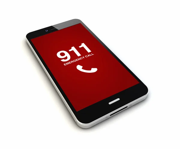 Smartphone with emergency call — Φωτογραφία Αρχείου