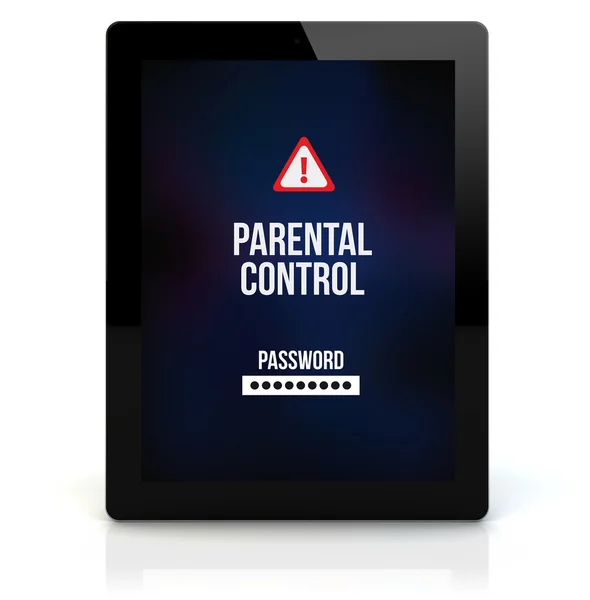 Tablet-PC mit Kindersicherung — Stockfoto