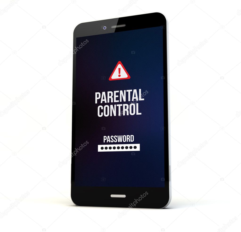 phone with parental control on the screen