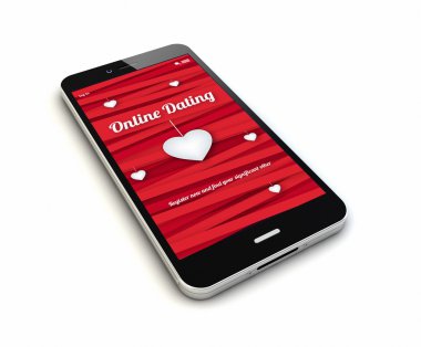 dating online üstünde belgili tanımlık perde ile smartphone