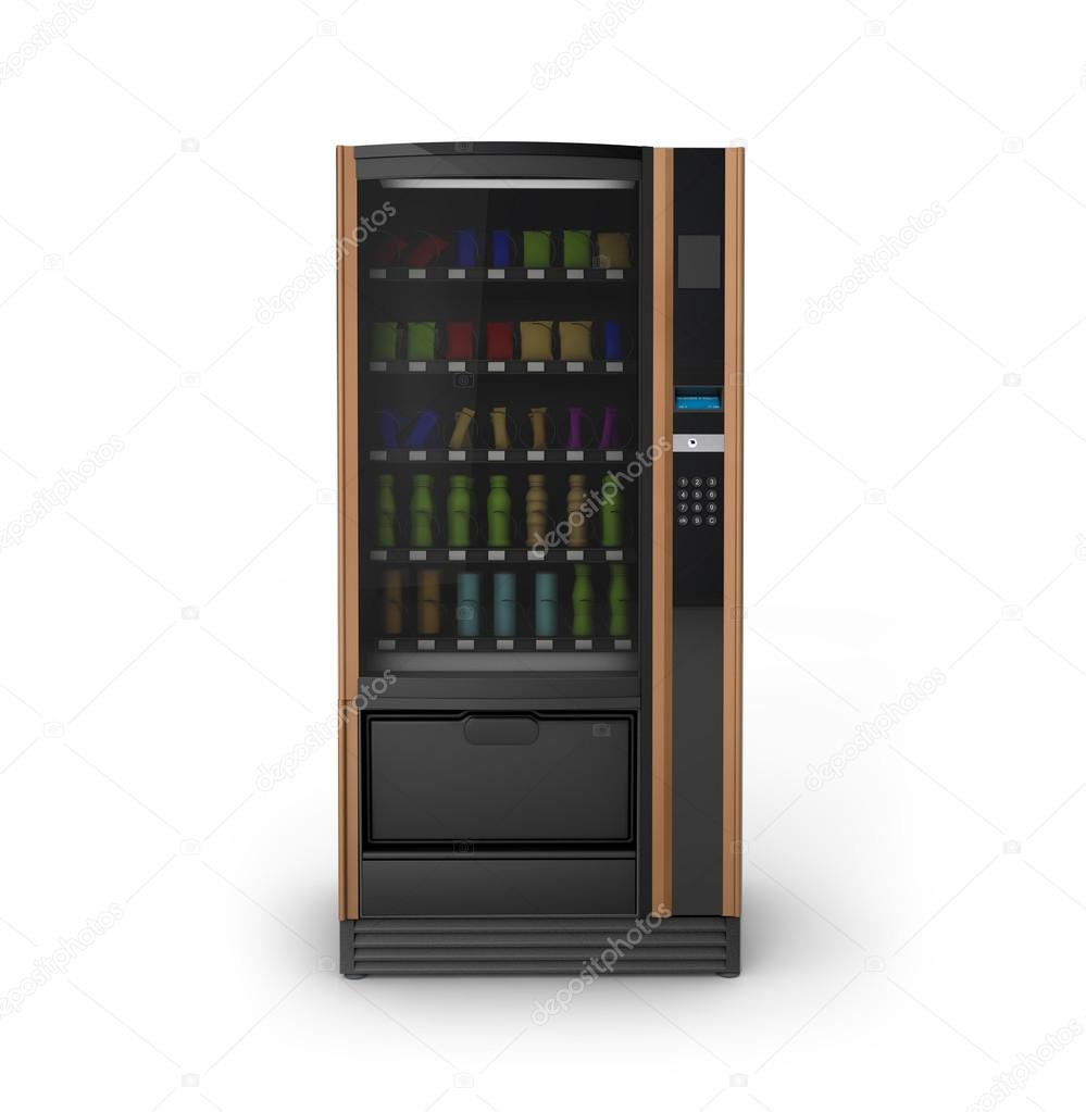 vending machine with food and drinks