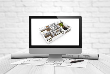 iç tasarım bilgisayar ve araziler