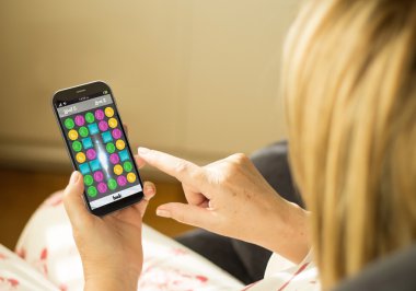 kadın Smartphone oyun