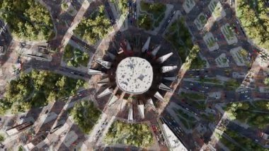 Havacılık şehri görünümü 3D canlandırma