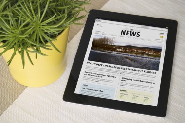 Bitki ile tabloda tablet